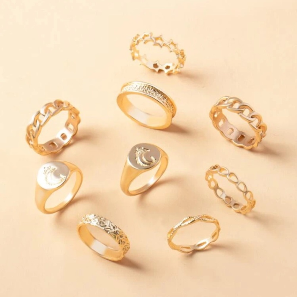 Set of Gold Rings✨